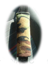 Shoulder Strap Pad choice of prints ideal for bags / guitar straps / seat belts Camouflage (fleece)