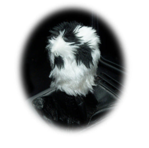 Fuzzy faux fur Gear knob stick shift cover choose your Print
