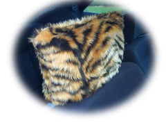 1 pair of Fuzzy Faux fur Headrest covers in a choice of print's Poppys Crafts