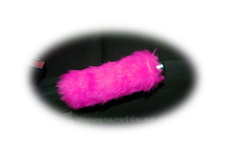 Fuzzy faux fur Barbie Pink Handbrake cover cute