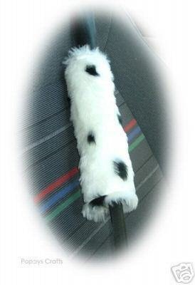 Dalmatian Spot faux fur single shoulder strap pad Poppys Crafts