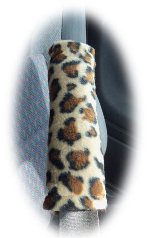 Leopard print fleece single shoulder strap pad