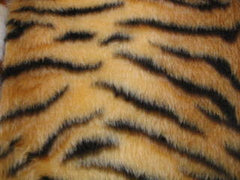 Gold Tiger Stripe fuzzy seatbelt pads 1 pair Poppys Crafts