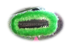 fuzzy faux fur rear view interior car mirror cover in choice of colour Poppys Crafts