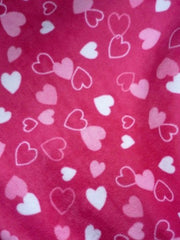 Cute Pink Hearts fleece car steering wheel cover Poppys Crafts