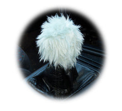 fluffy Gear knob stick shift cover faux fur furry fuzzy choose your colour Poppys Crafts