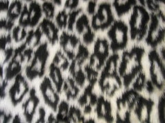 Snow Leopard print faux fur car seatbelt pads 1 pair Poppys Crafts