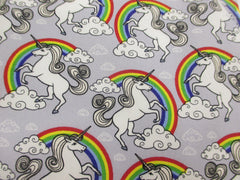 Magical Unicorn and Rainbow cotton seatbelt pads 1 pair Poppys Crafts